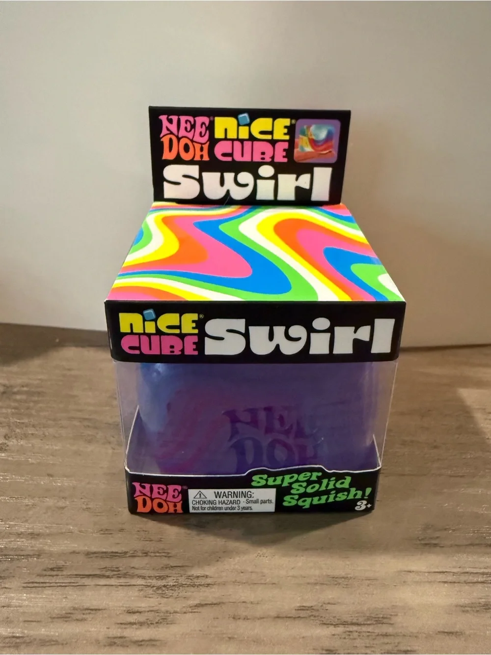 Nee Doh Nice Cube Swirl - Blue, Pink, Purple